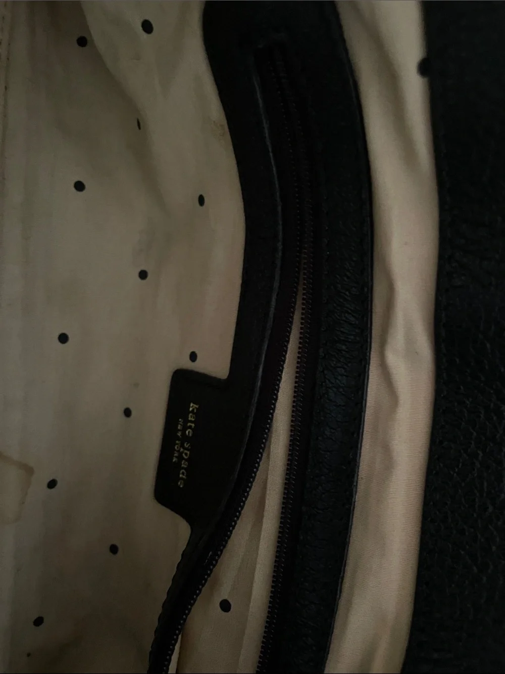 Kate Spade Zebra-Print Black and Cream Tote Handbag